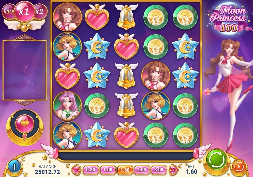 ムーンプリンセス100プレイ画面